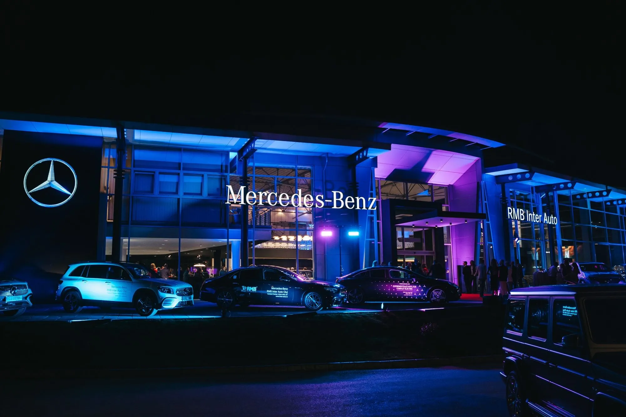 Iluminat Mercedes-Benz Cluj-Napoca - vedere generală