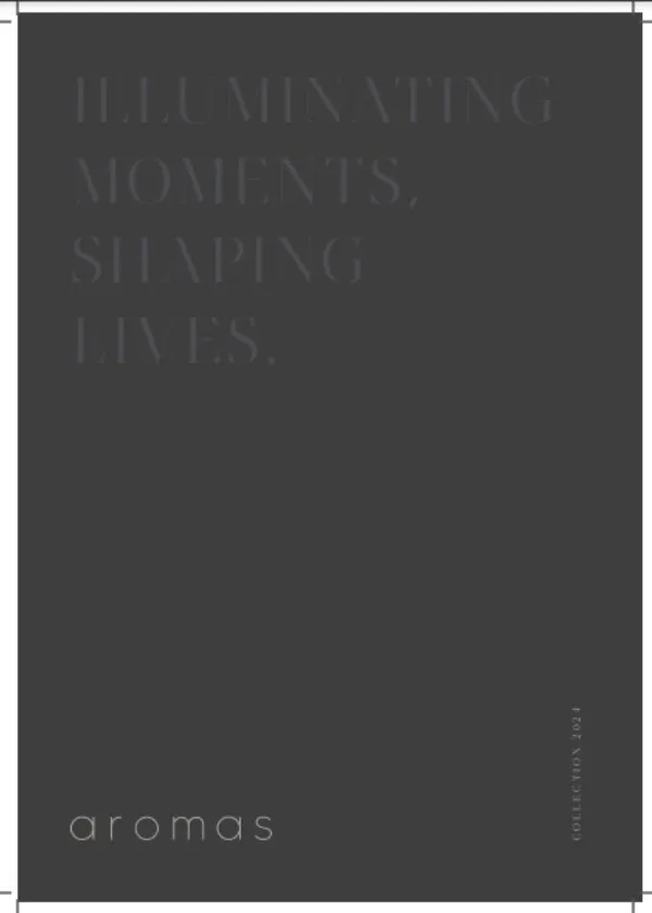 Coperta catalogului Aromas Illuminating Moments, Shaping Lives