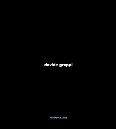 Coperta catalogului HANDBOOK 2024 - Davide Groppi: O colectie de iluminat inovator si elegant